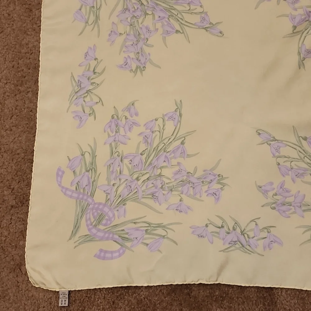 Burberry Silk Floral Square Scarf - Picture 9 of 13